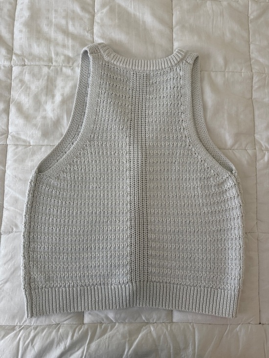 Song of Style Cream Knit Button Vest with Gold Accents - Picture 4 of 4